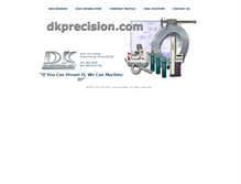 Tablet Screenshot of dkprecision.com